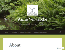 Tablet Screenshot of annevervarcke.com